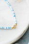 Heliophilia Silver Collar con Colgante de Corazón y Piedra Multicolor